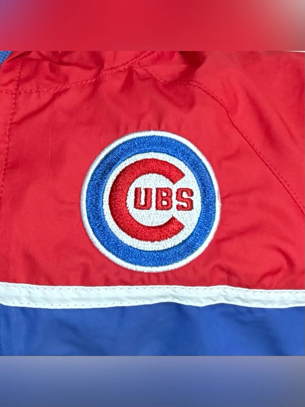 Majestic Chicago Cubs Baseball Windbreaker Jacket Red Blue Toddler 18 Months